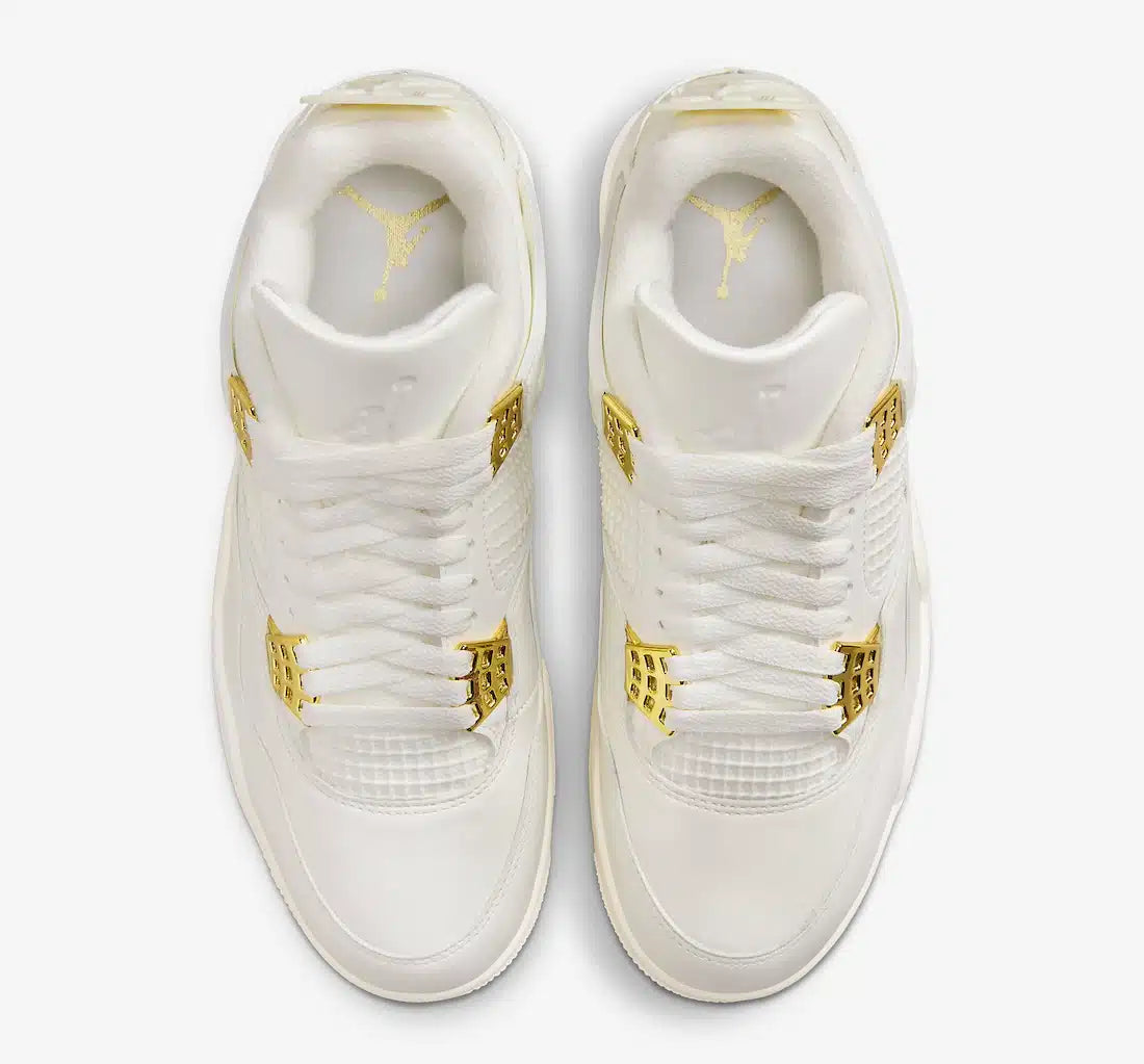 Air Jordan 4 Sail Metallic Gold